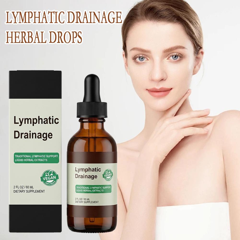 Herbal Wellness Liquid - 60ml Lymphatic Drainage Herbal Drops Natural