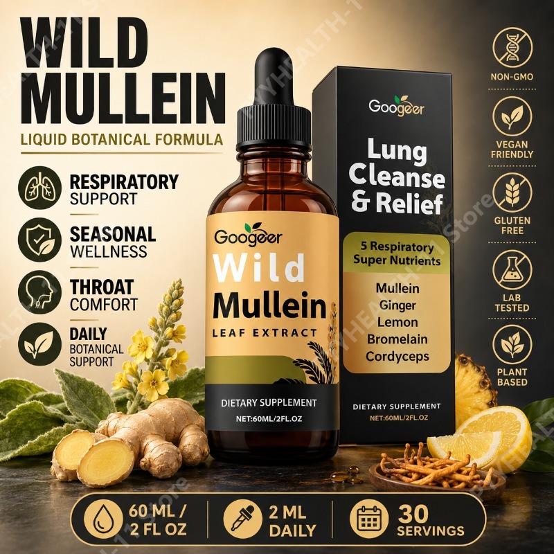 Herbal Wellness Liquid - Mullein Liquid Drops Herbal Blend with