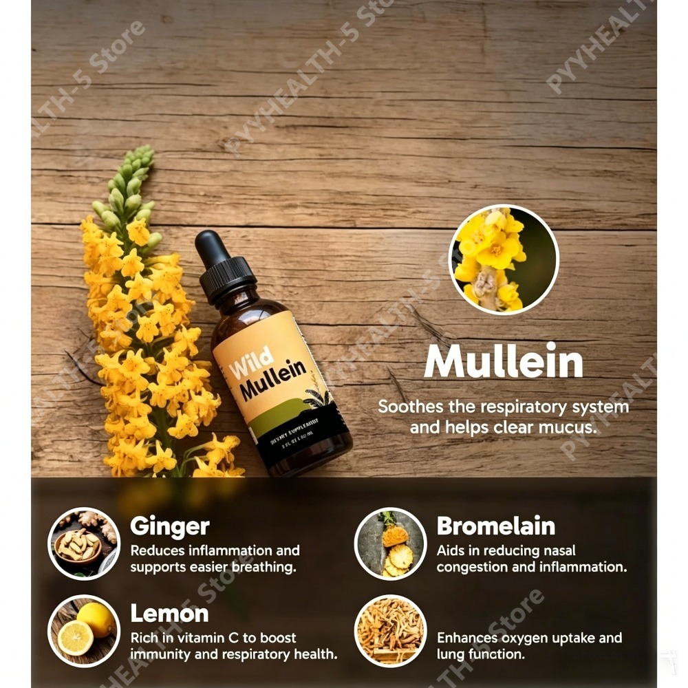 Wild Mullein Leaf Drops with G - đánh giá và giá Herbal Wellness Liquid