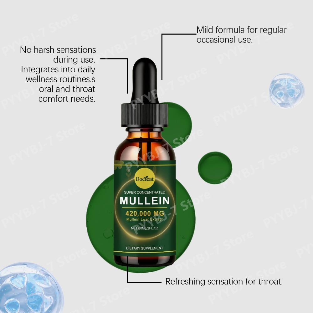 Mullein Leaf Extract Drops 60m - đánh giá và giá Herbal Wellness Blend