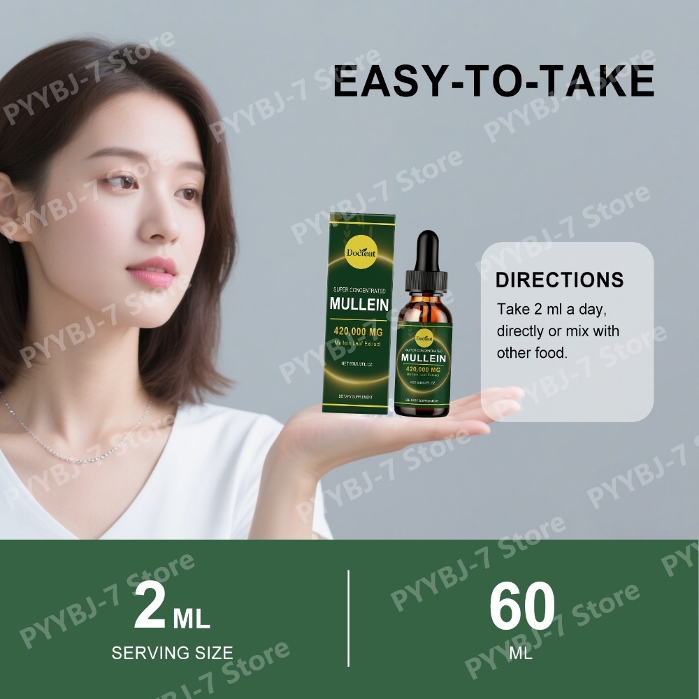 Mullein Leaf Extract Drops 60m - đánh giá và giá Herbal Wellness Blend