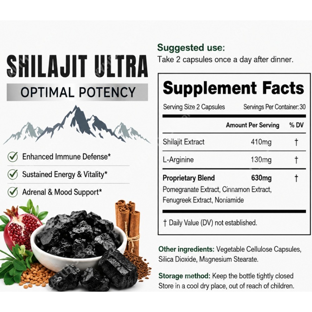 Shilajit Herbal Blend Suppleme - đánh giá và giá Herbal Wellness Blend