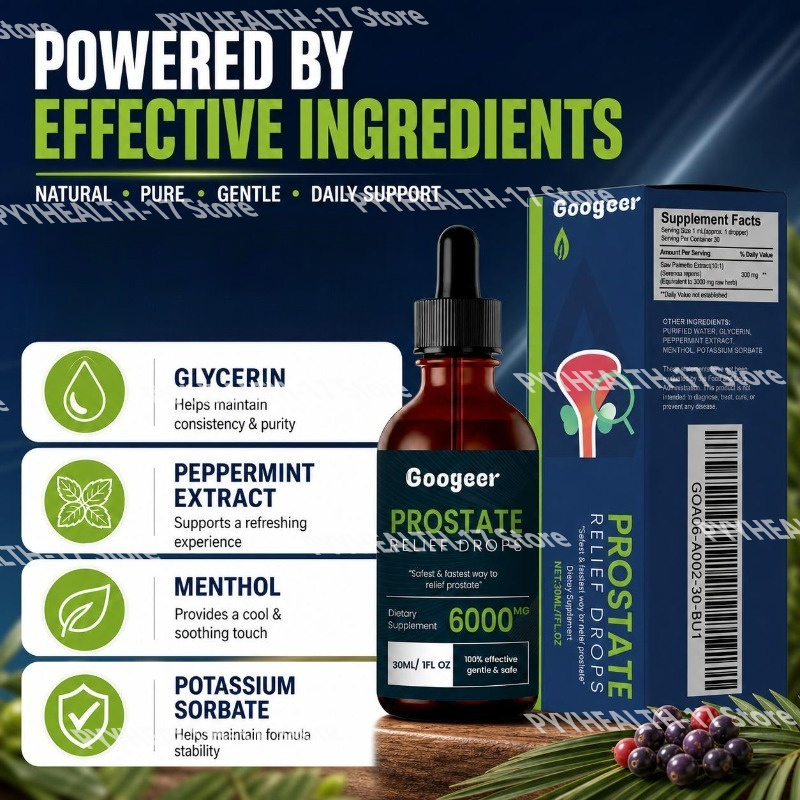 Googeer Prostate Wellness Drop - đánh giá và giá Herbal Wellness Liquid