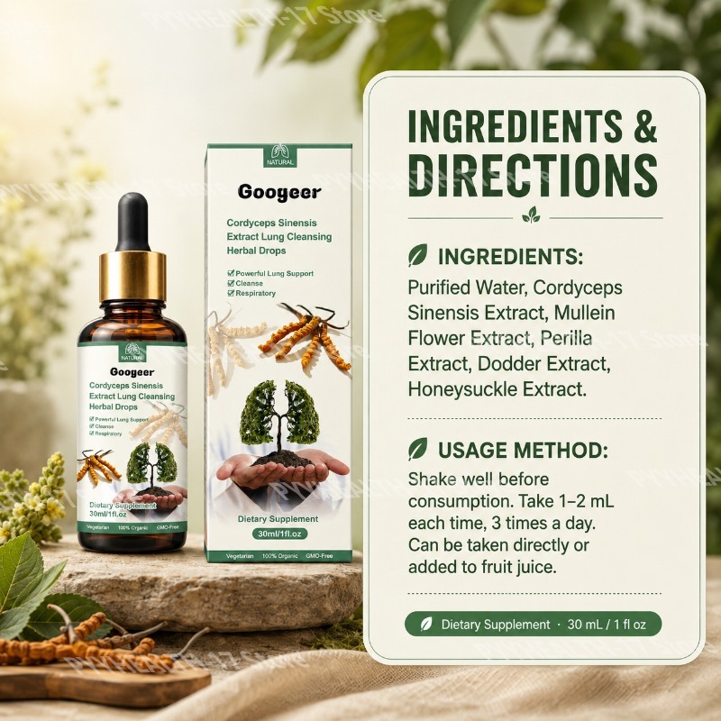 Googeer Cordyceps Drops Herbal - đánh giá và giá Herbal Wellness Liquid