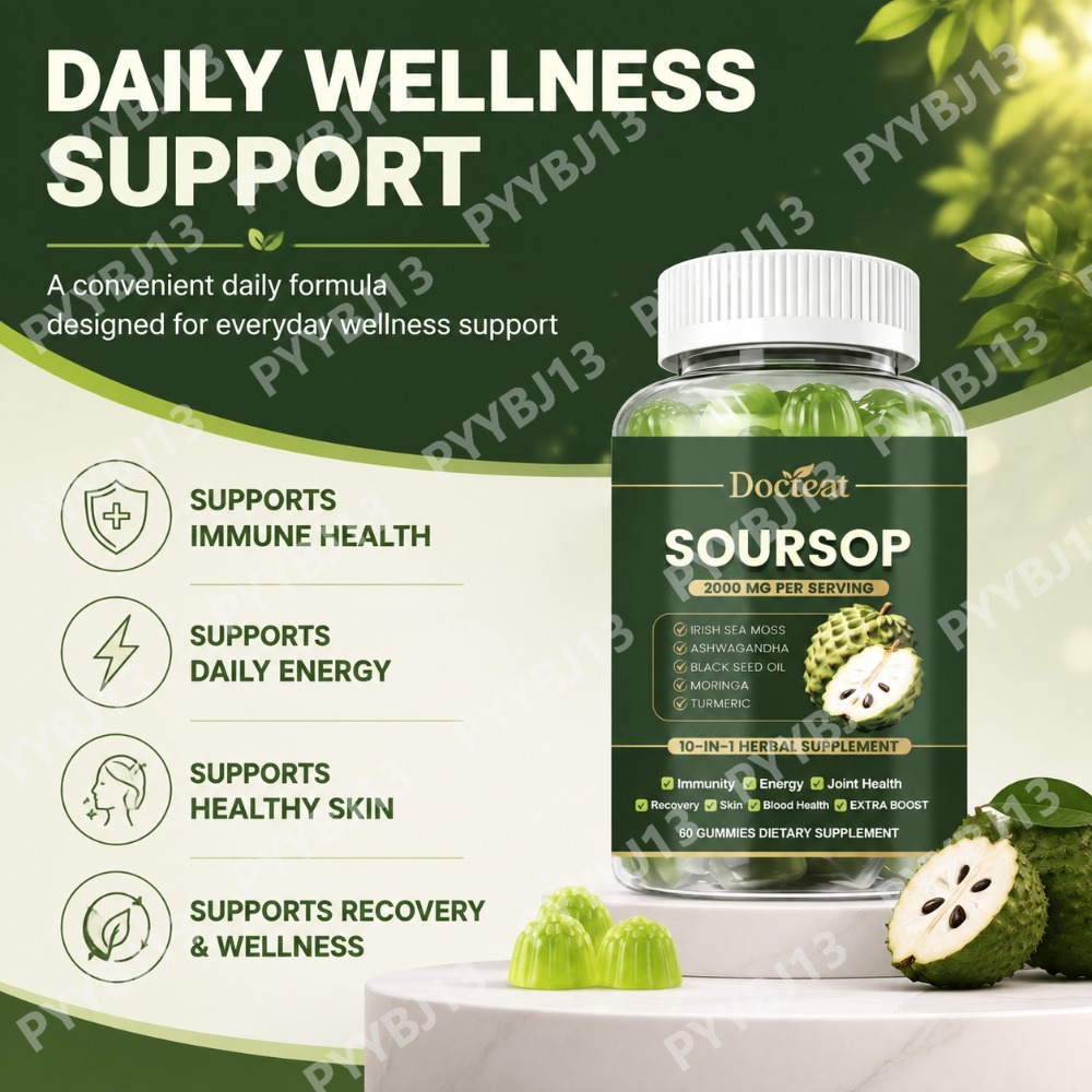 Docteat Soursop Gummies with I - đánh giá và giá Herbal Wellness Blend